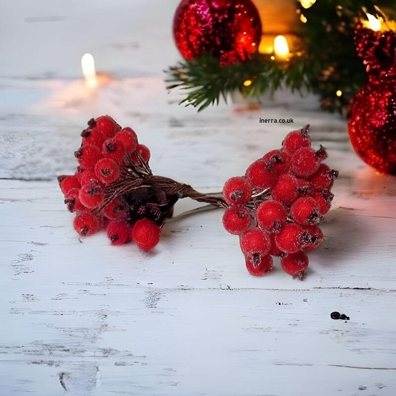 christmas artificial berry bunch wired