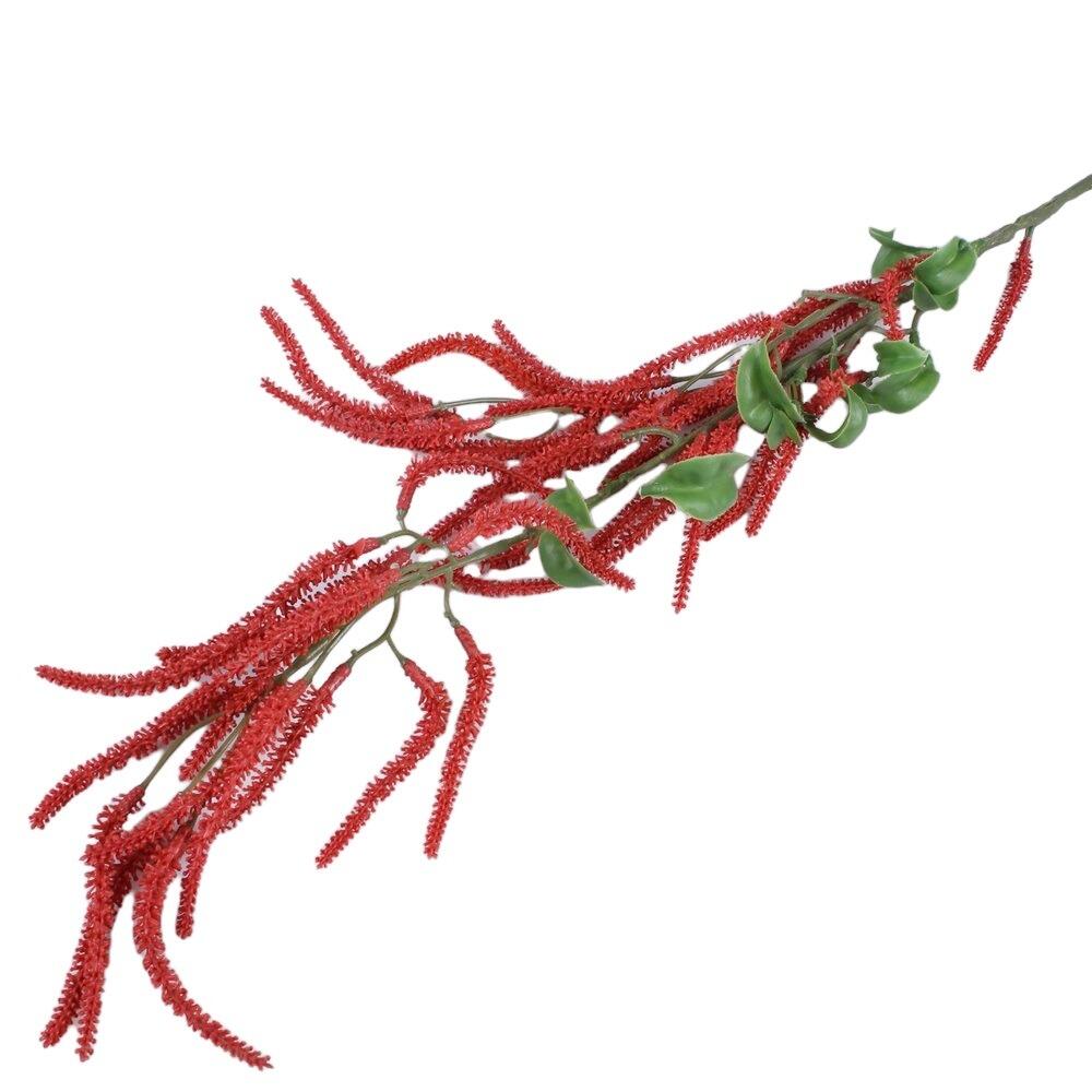 coral red artificial hazel stem flowers
