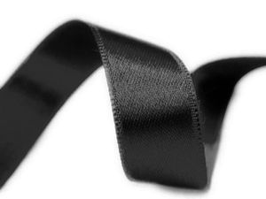 black 25mm double sided ribbon