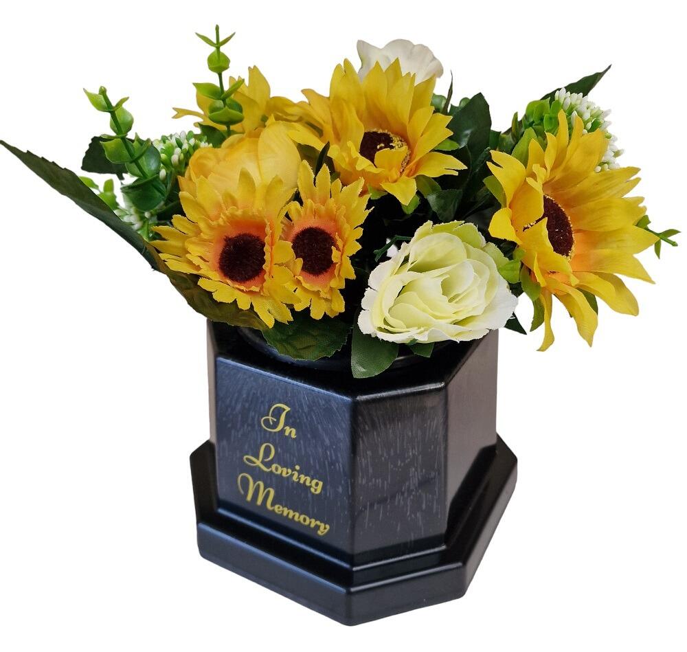 sunflower grave vase flower pot