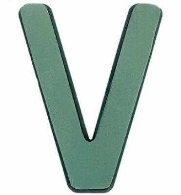 funeral letter v floral foam
