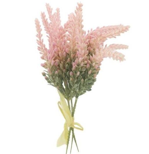 Artificial Flowers - 25cm Pink Lavender Stems