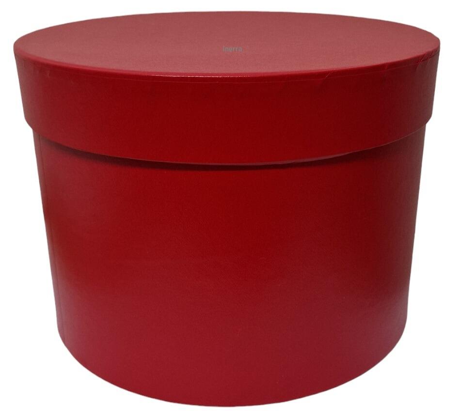 large red flower hat box