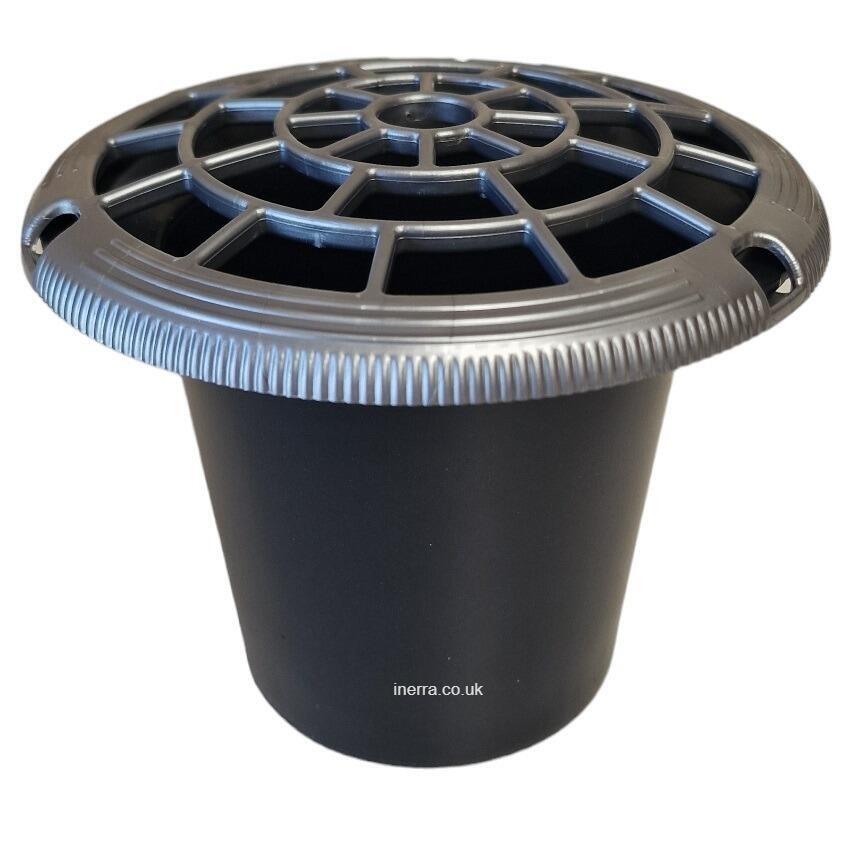 black grave insert silver lid pot holder for flowers