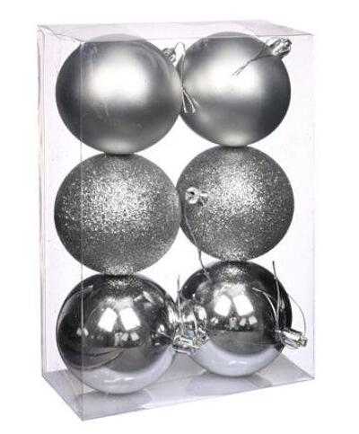 silver baubles