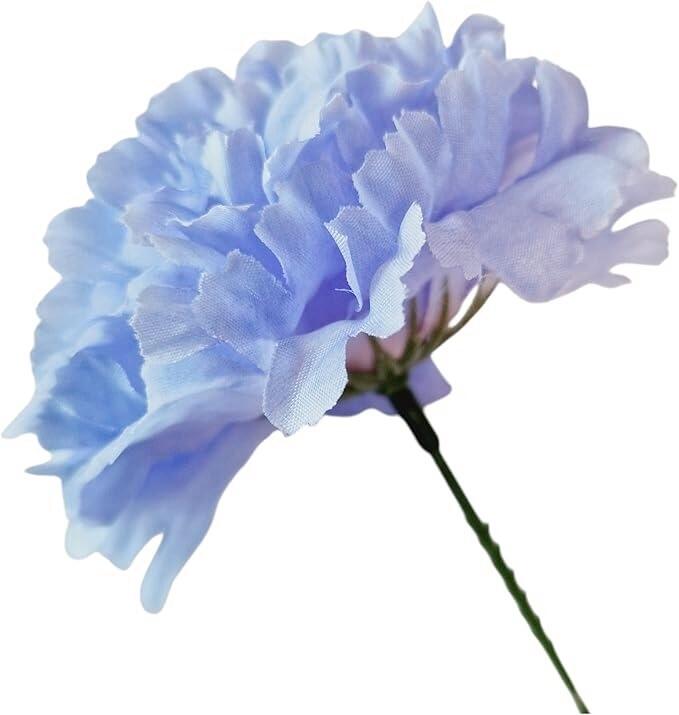 blue carnation pick funeral foam flower letter