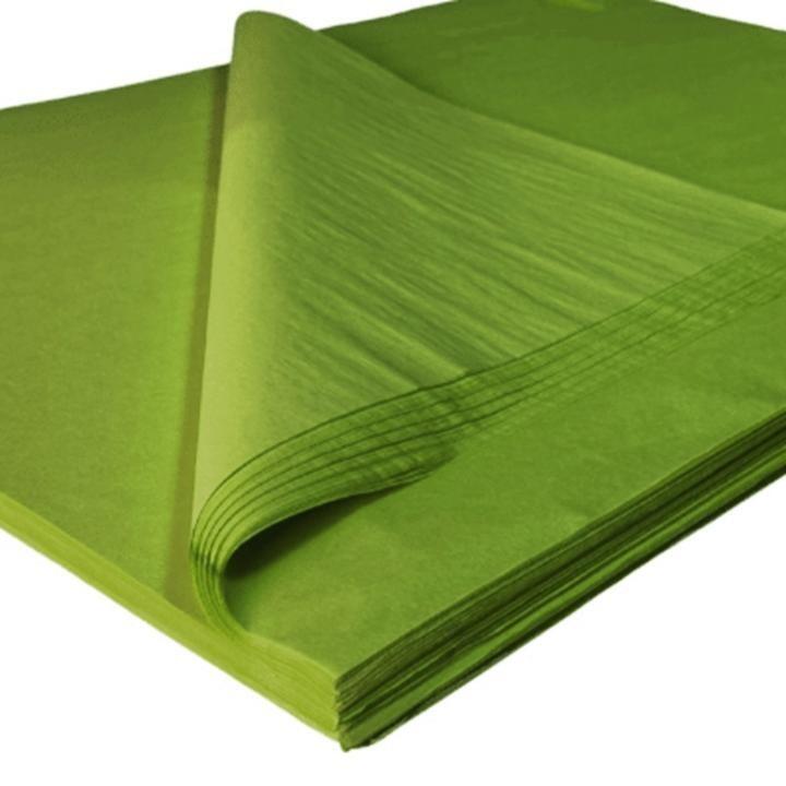 moss green tissue paper
