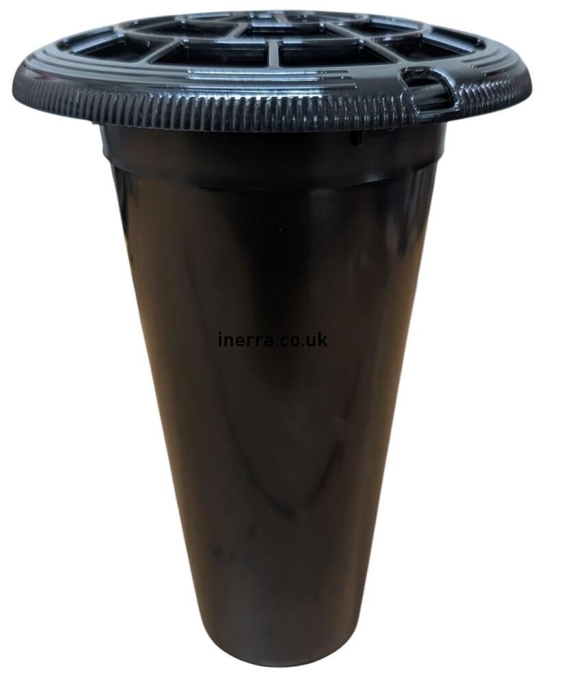 black memorial pot insert grave vase long flowers