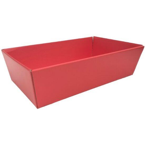 Red cardboard hamper tray base