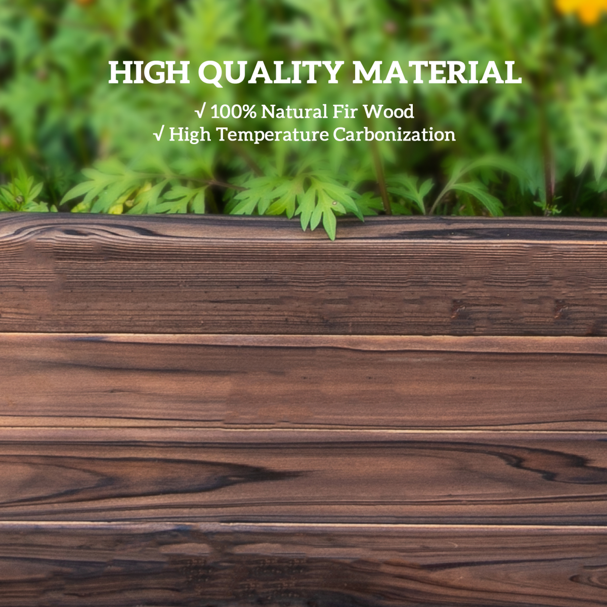 Wooden Raised Garden Bed Planter Grow Container