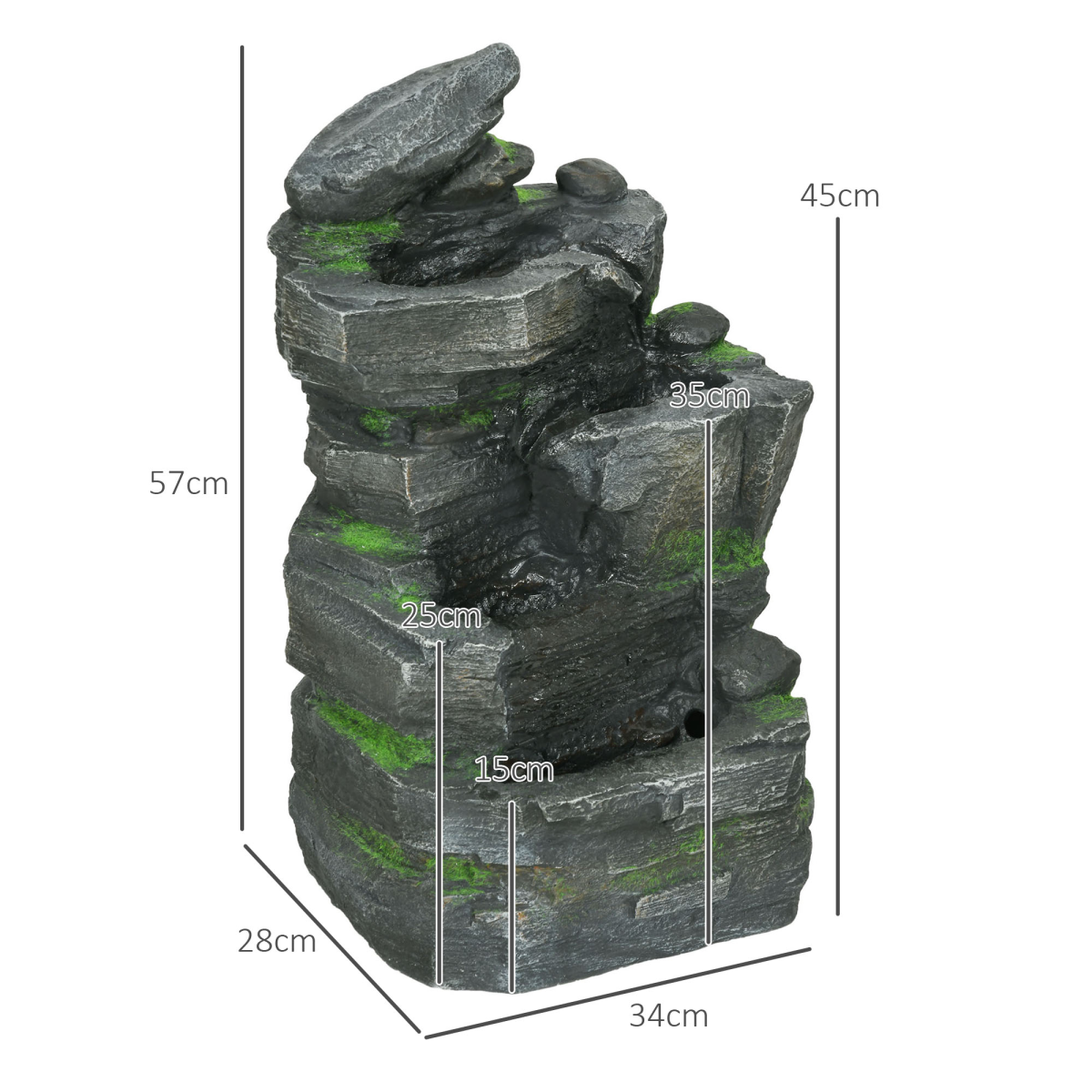 garden water fountain solar