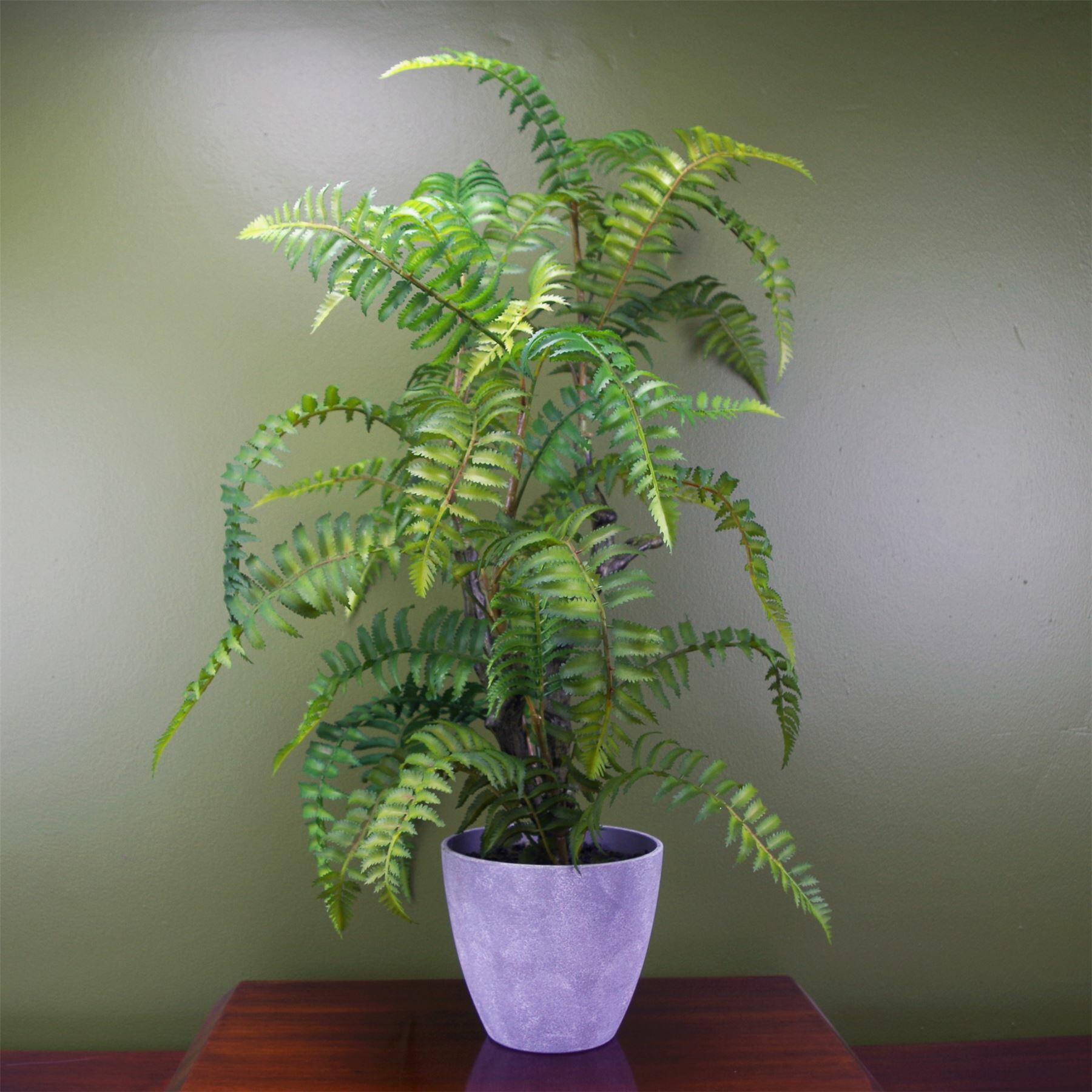 Artificial Tree Fern with Decorative Planter