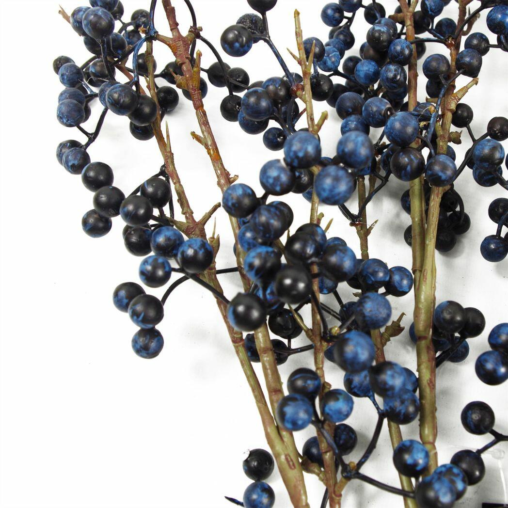 Artificial Blue Christmas Berry Spray