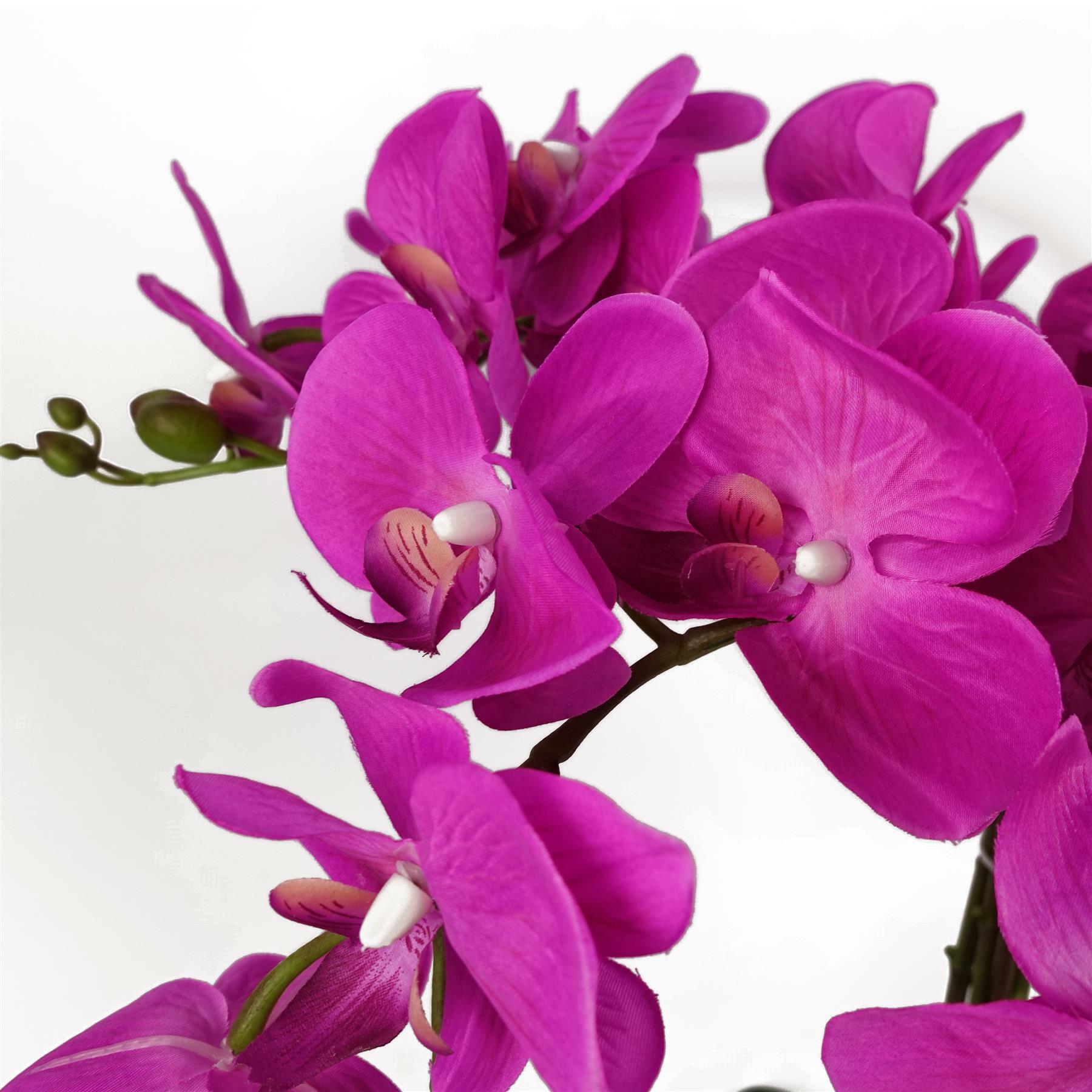 Artificial Deluxe Bush Orchid - Dark Pink