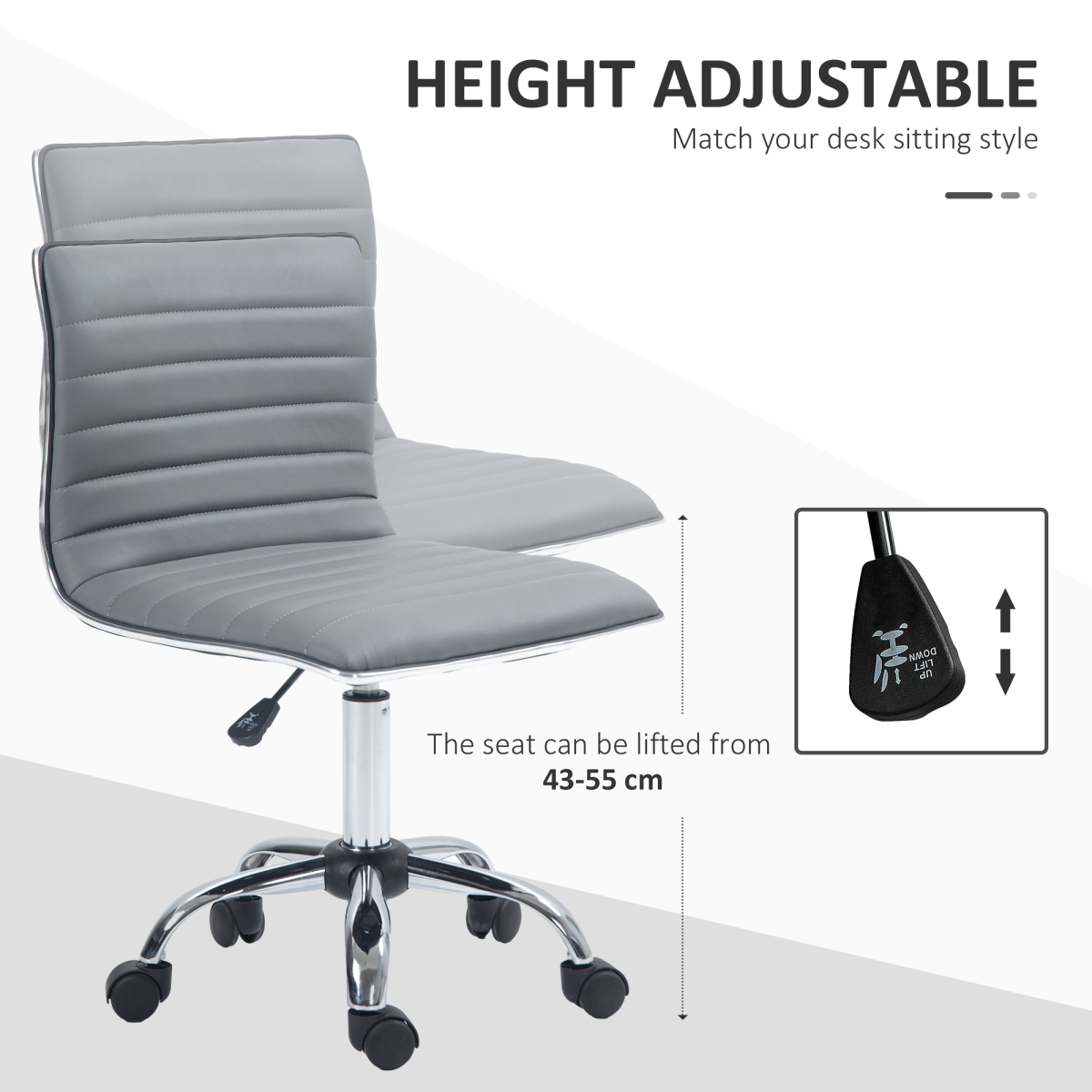 Adjustable Office Chair with 360 Swivel