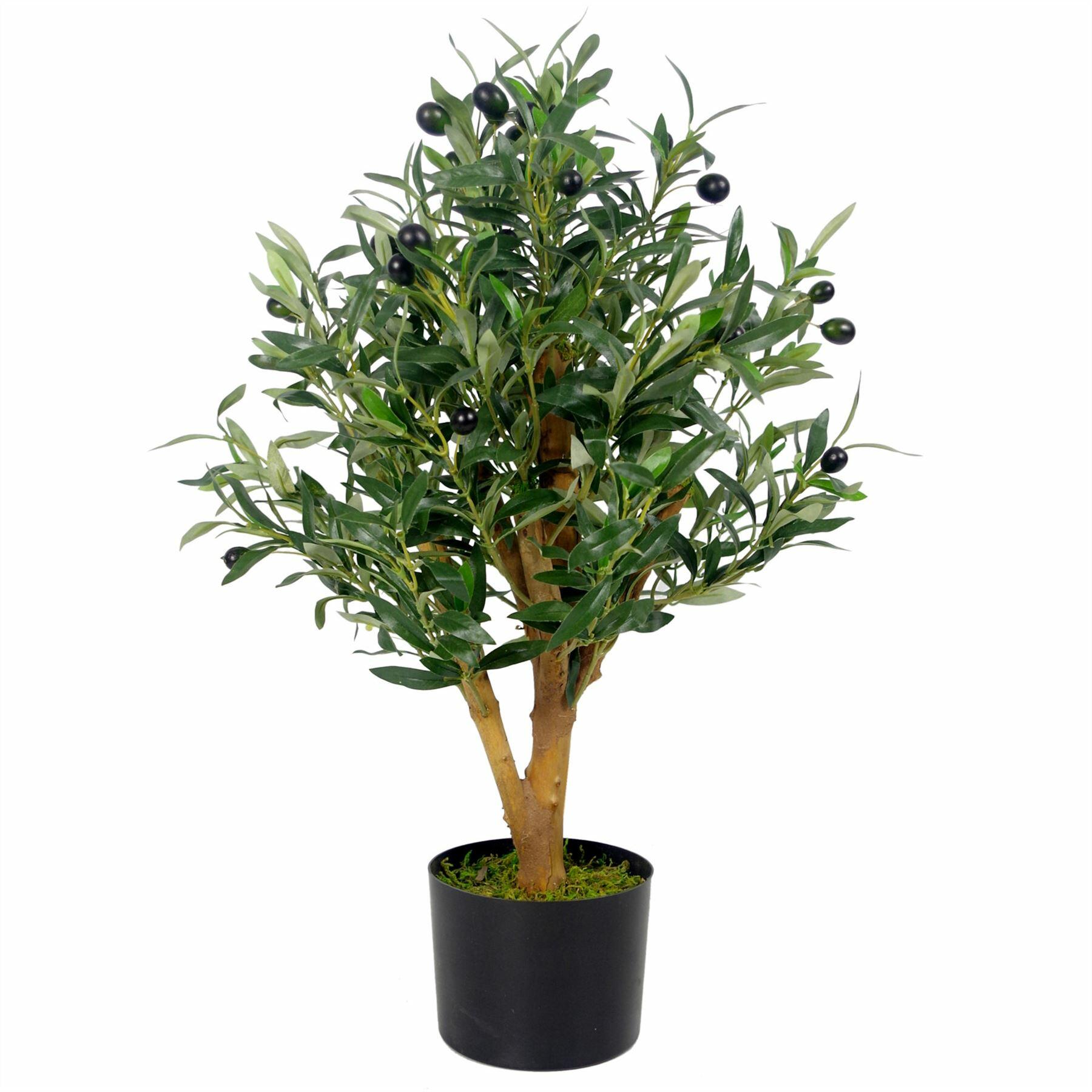 65cm luxury artificial olive tree bush premium range view 1