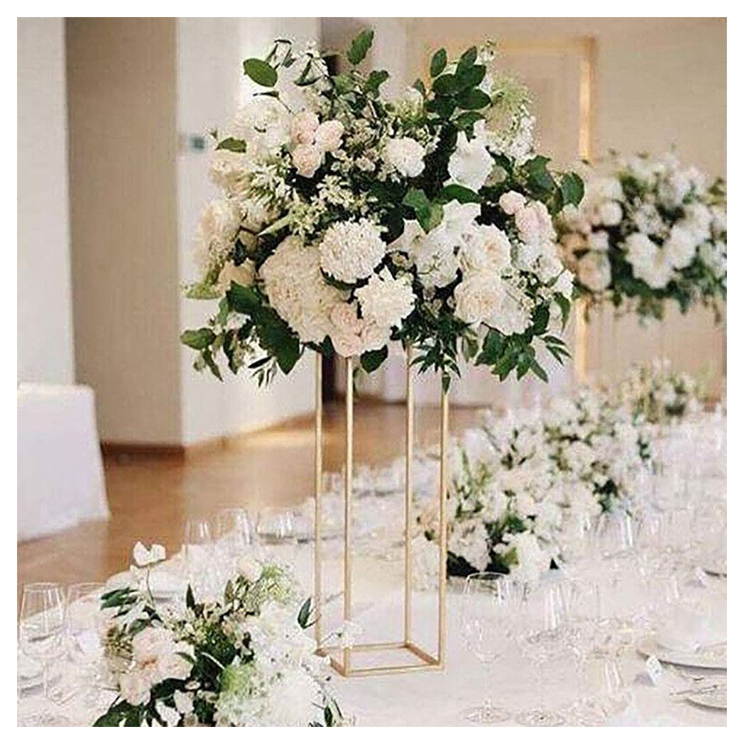 40cm Metal Geometric Stand Flower Vase Holder