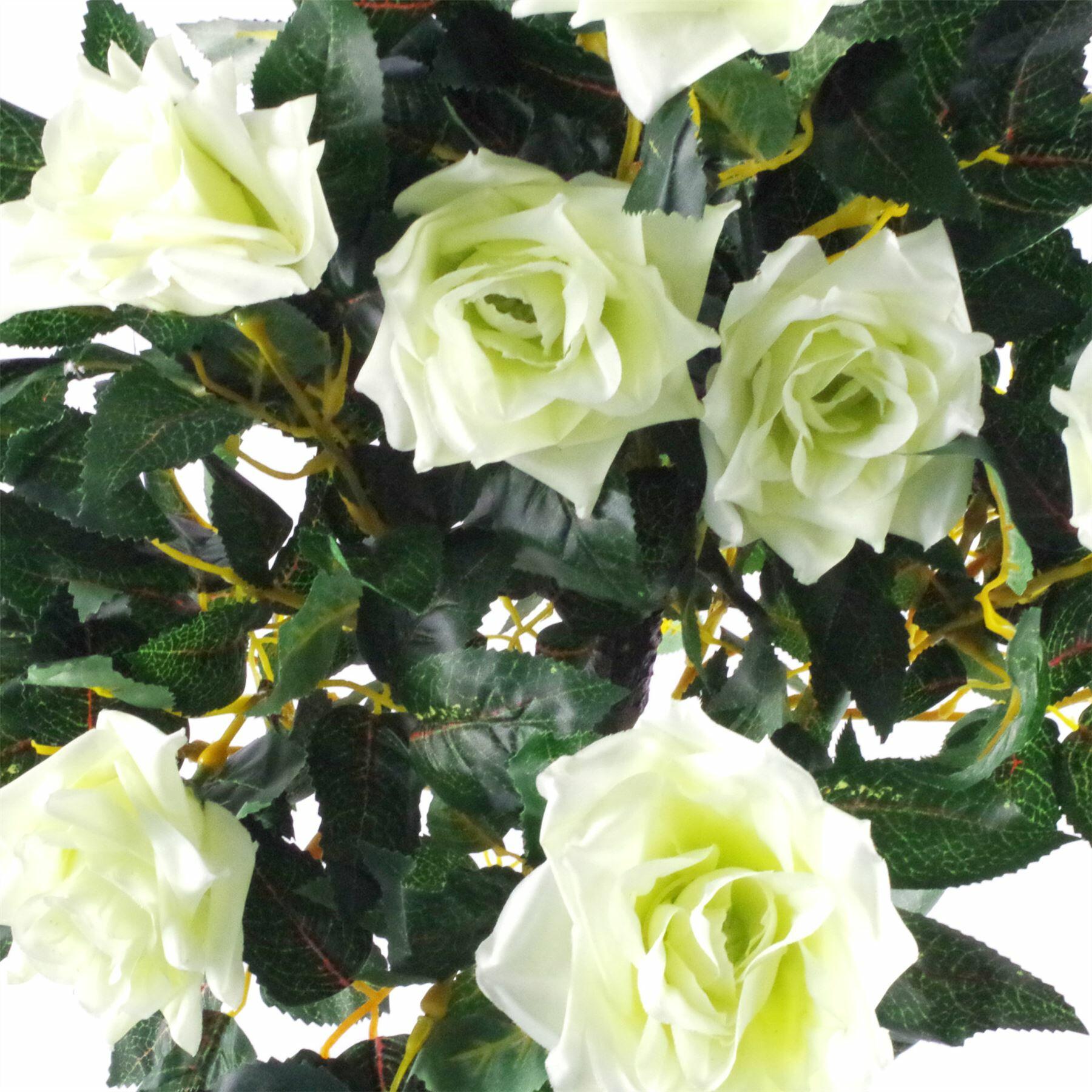 Artificial Cream Rose Tree Wedding Twisted Vine 90cm