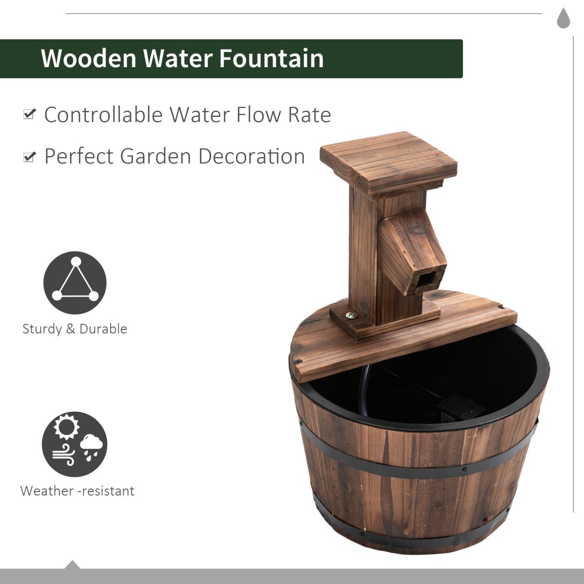 Patio Water Feature Electric Garden