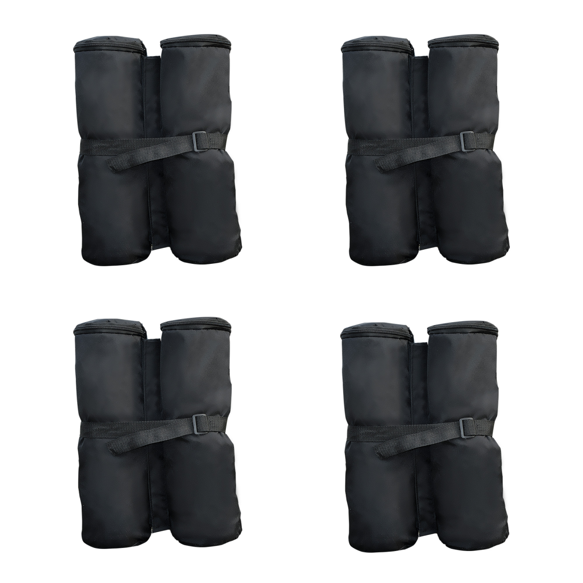 4 pc gazebo sand bag weight setblack