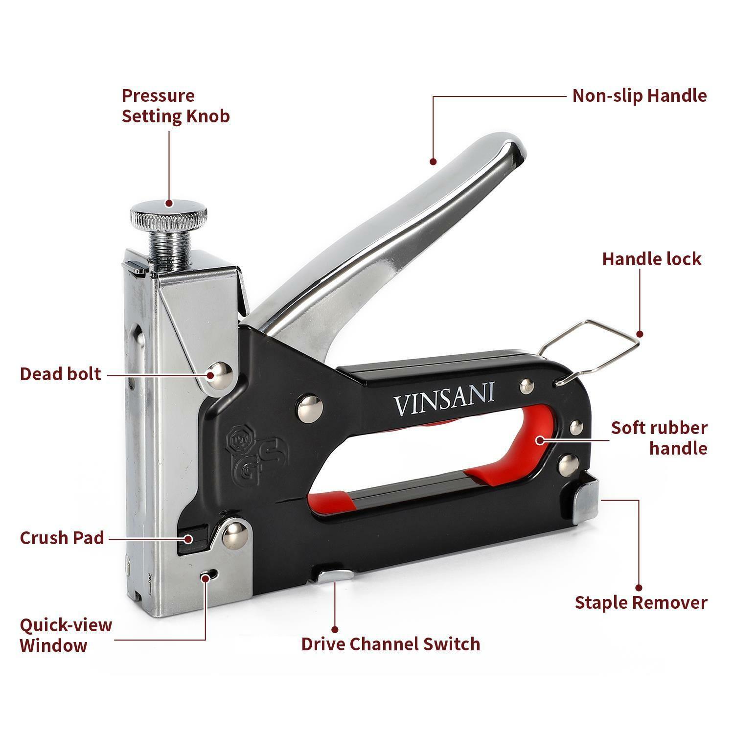 vinsani heavy duty staple gun 0008253