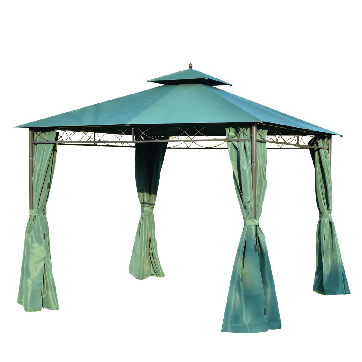 outsunny 3 x 3m metal garden gazebo marquee
