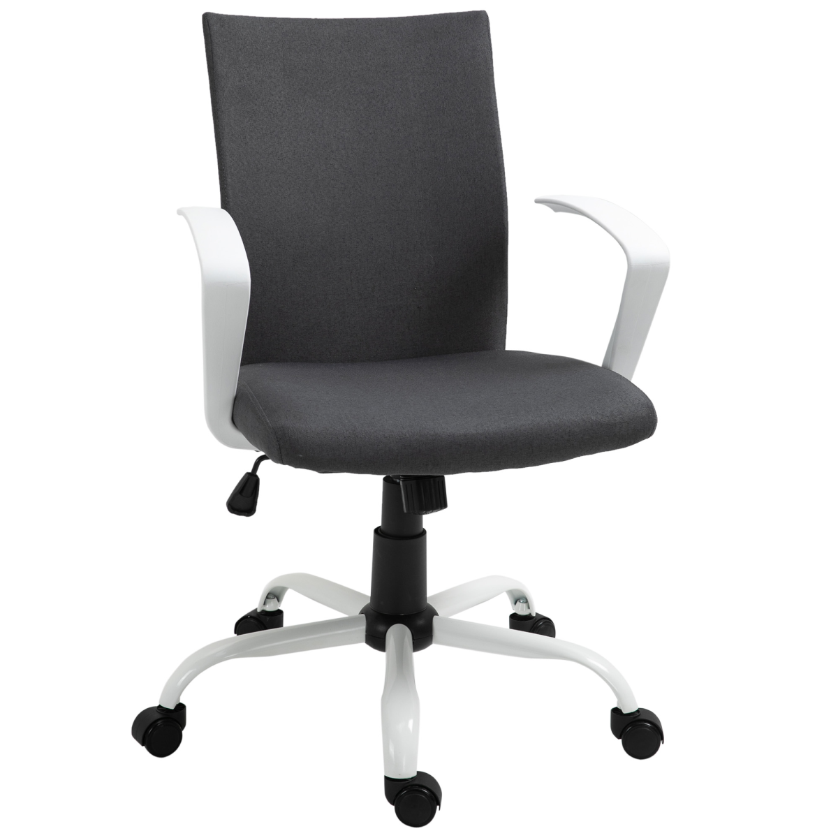 office chair linen swivel computer desk chair home view 1