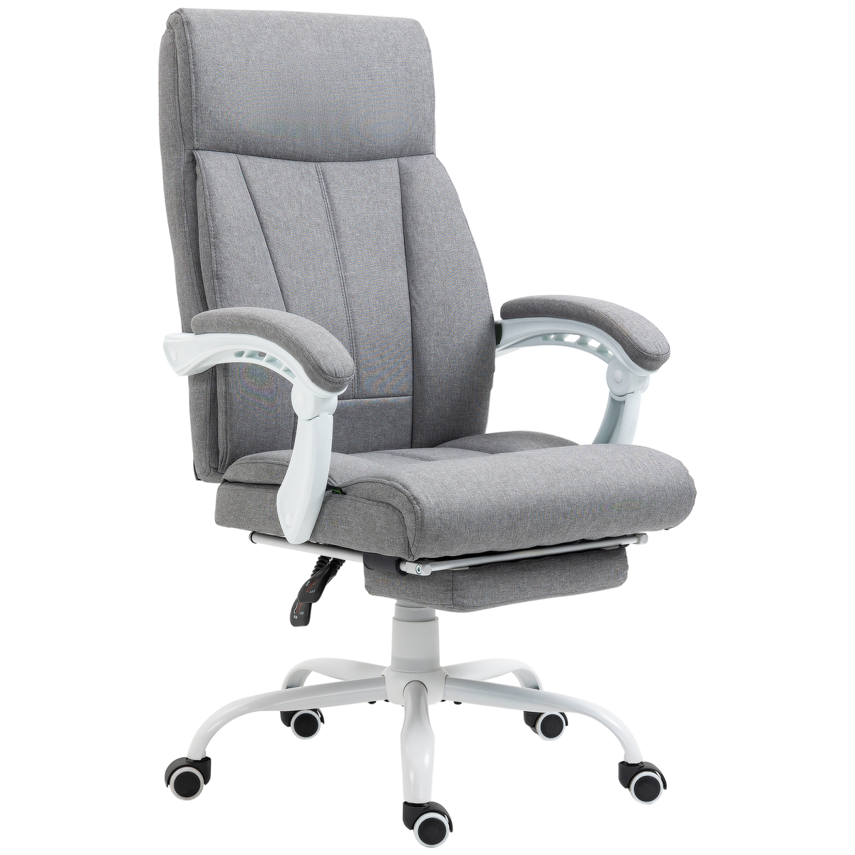 vinsetto fabric office chair for home with arm view 1
