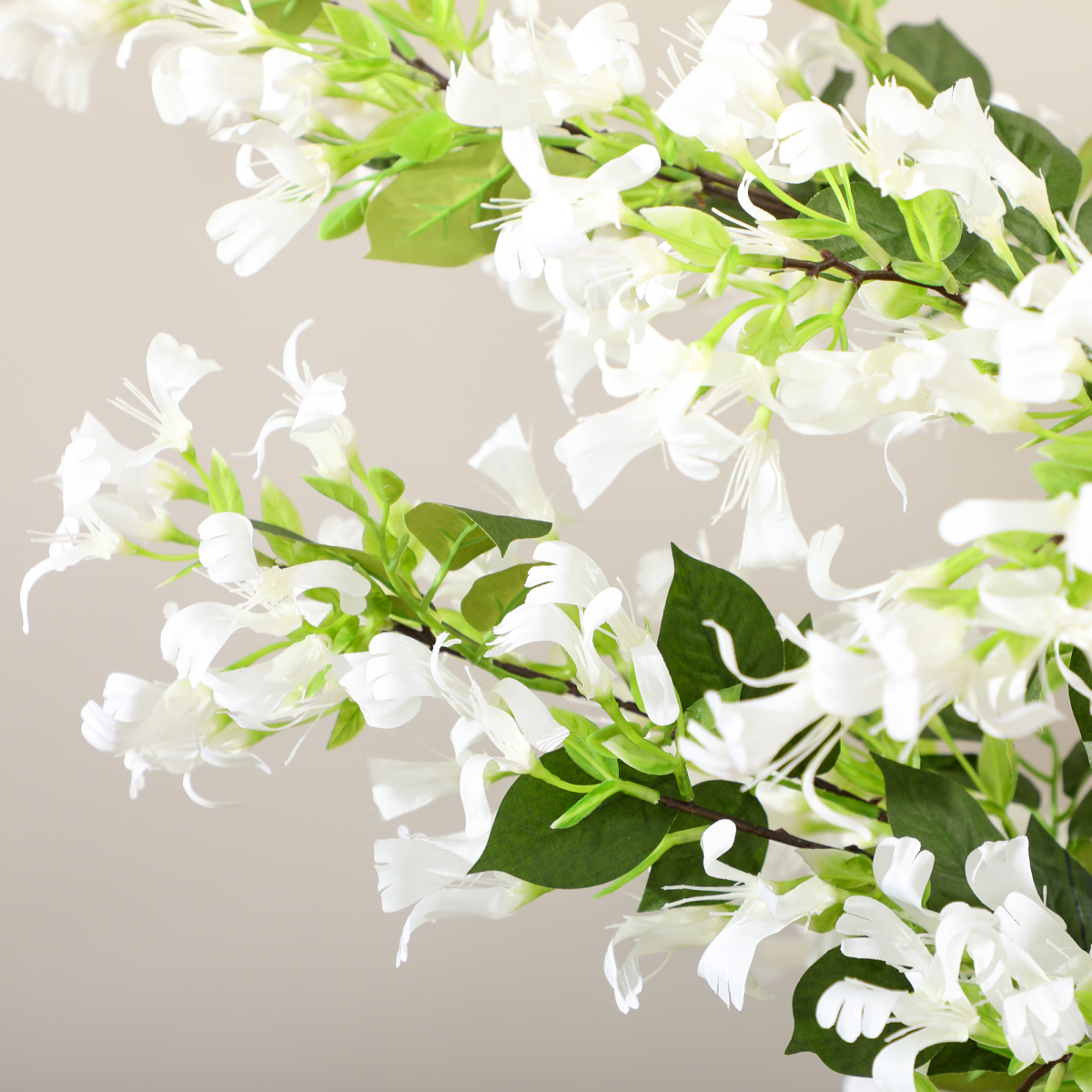 homcom potted artificial plants honeysuckle flower for indoor view 7