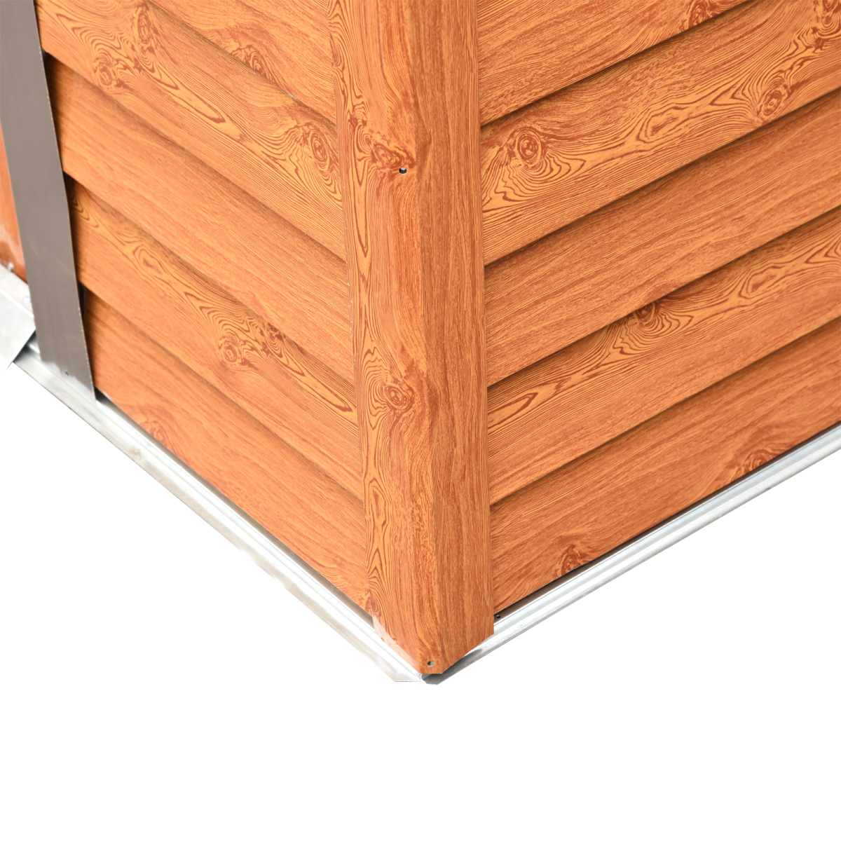 6x5ft metal garden shed house gardening tool storage view 7