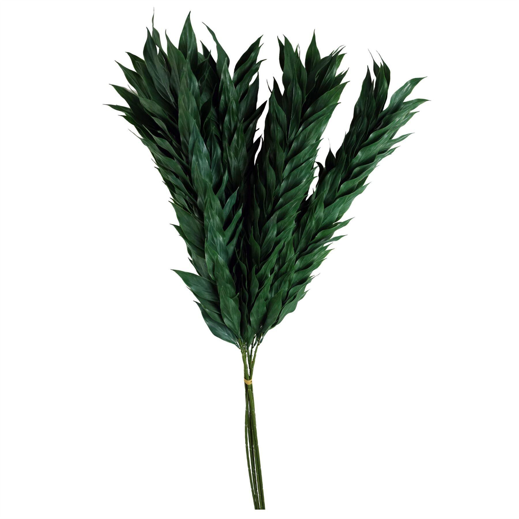 100cm artificial plastic decorative leaf spray view 4