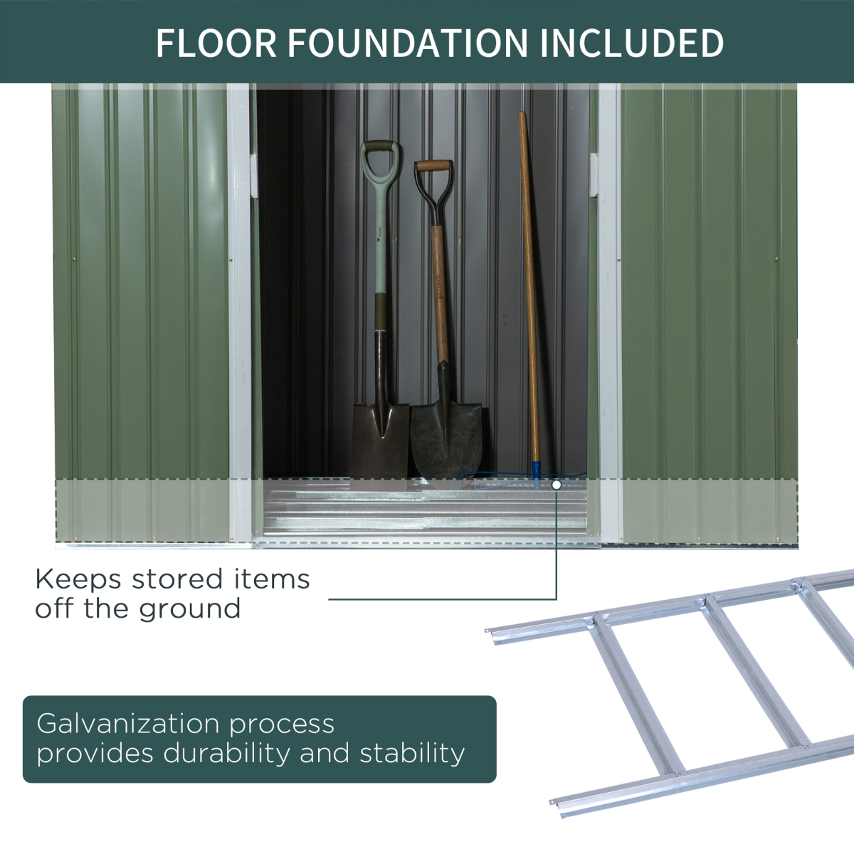 garden storage shed sloped roof outdoor equipment tool view 8