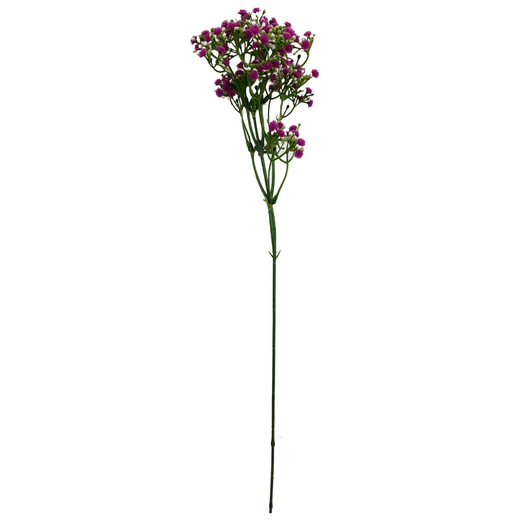 pack of 6 x 55cm gypsophila pink stem view 4