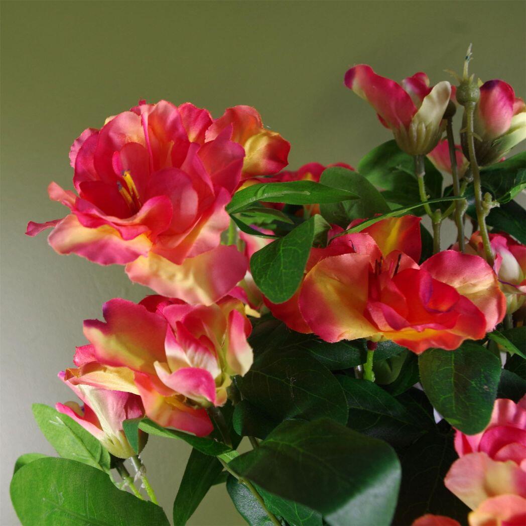 image of artificial rhododendron flowering plant orange view 1