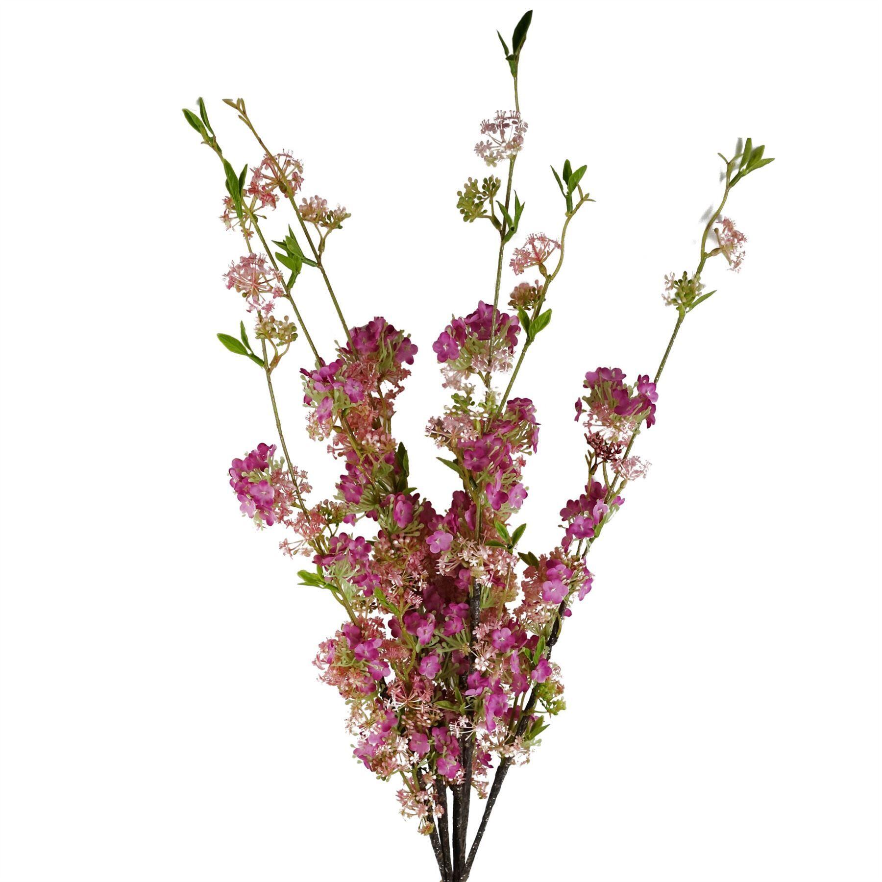 photo of 100cm pink blossom spray stem on display