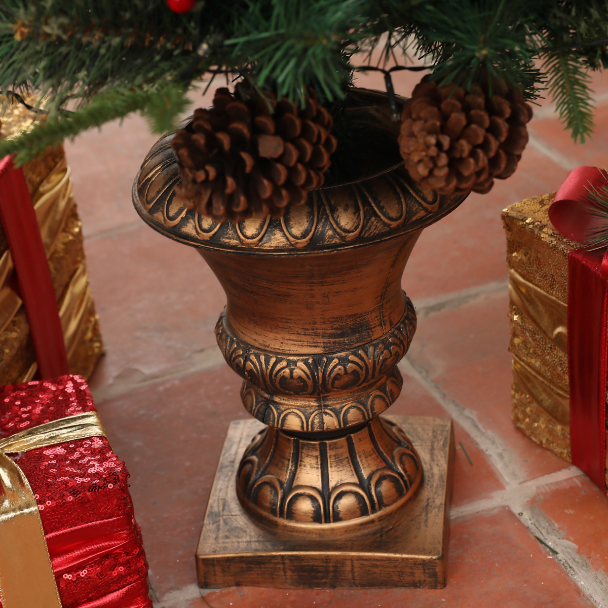 Additional view of 4ft artificial christmas tree with 60 warm white led lights