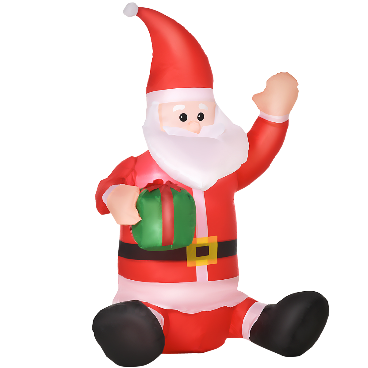 picture of 4ft Inflatable Christmas Santa Claus Gift with LED Xmas Outdoor