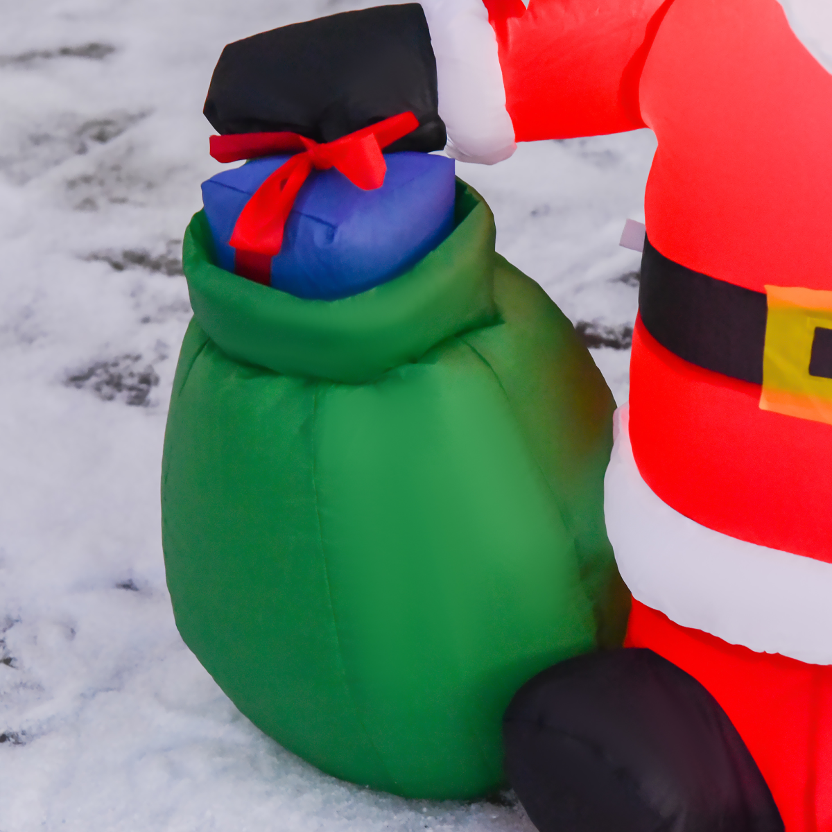 clear picture of Inflatable Blow up Christmas Santa Claus 4ft LED Yard Decoration