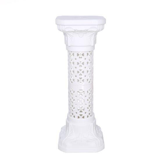 93cm Plastic Pedestal Ivory White