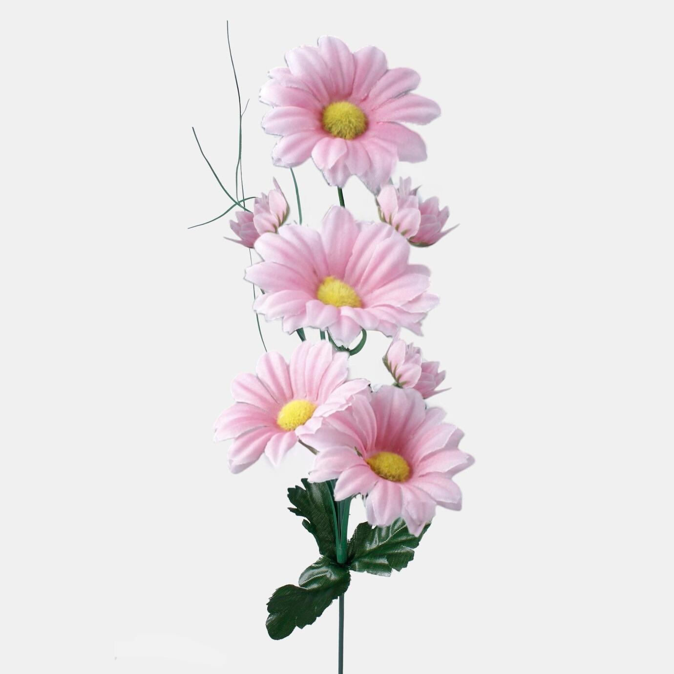 artificial daisy stem pink