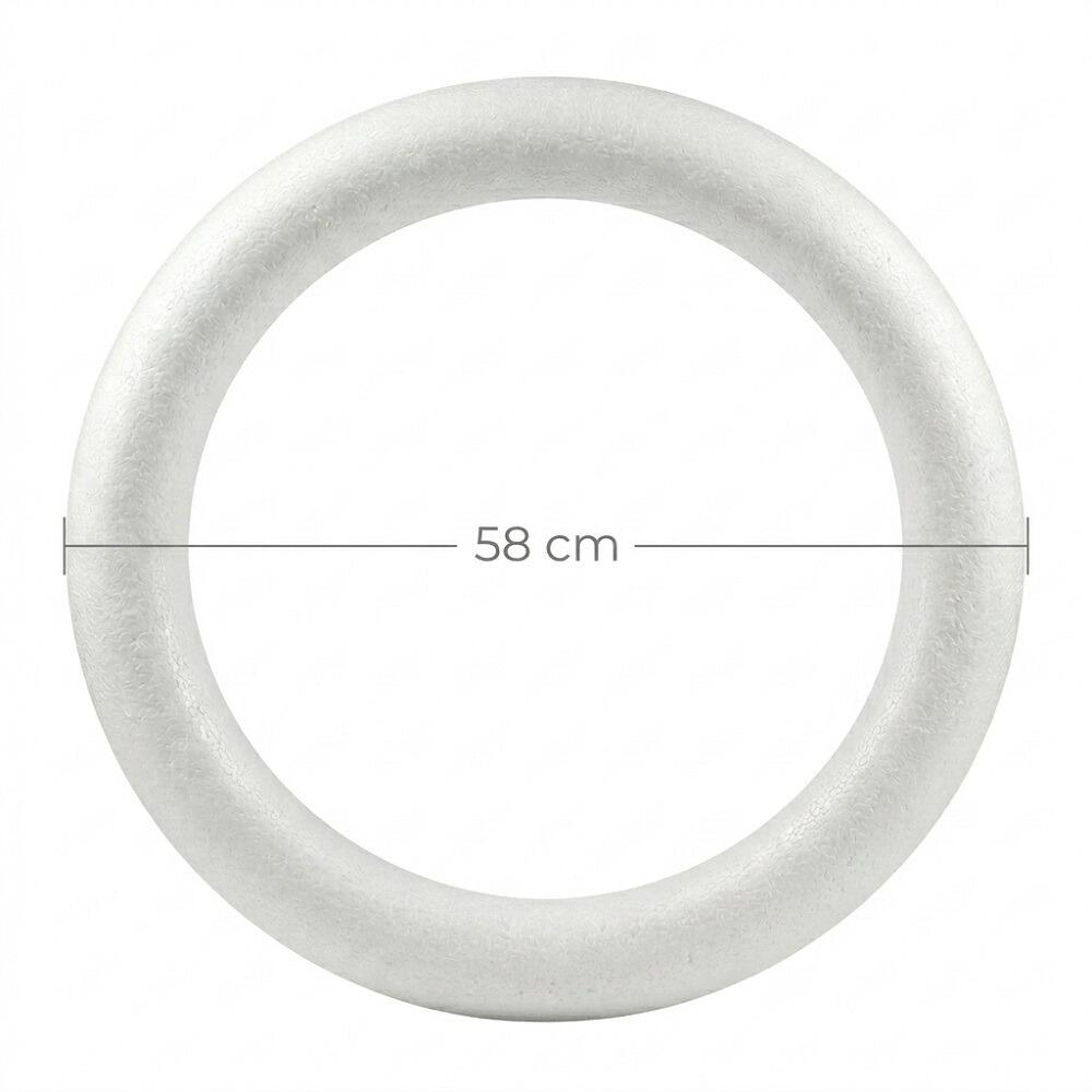 large polystyrene ring wreath frame