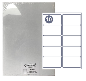 10 per sheet blank label template