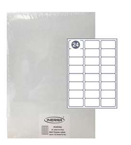 24 per sheet label template blank