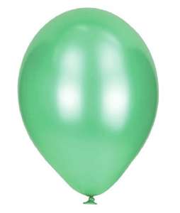 metallic aqua balloons