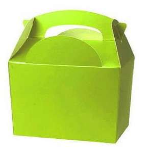 lime green party boxes