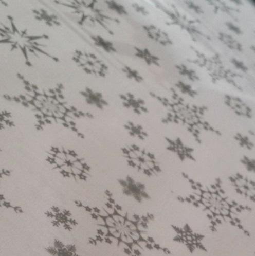 silver snowflakes cellophane wrap