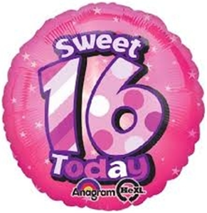 16th 16 birthday party balloons helium