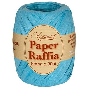eleganza florist craft paper raffia cord string 8mm 30m gift wrap wrapping turquoise