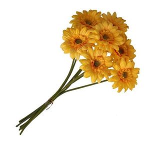 artificial flowers yellow gerbera