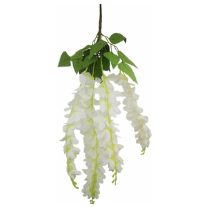 Artificial Trailing Wisteria Ivory 69cm flowers